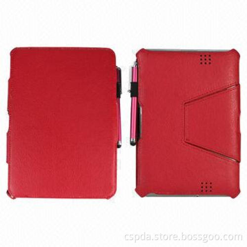 Black PU Heat Setting Tablet PC Case for Kindle Fire 2, with Pen Slot